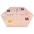 Aggravation Wahoo Marble Board Game, Double-Sided, Hand Painted by AmishToyBox.com