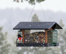 Amish-Made Deluxe Bird Feeder with Suet Holder, Made With Poly Lumber by AmishToyBox.com