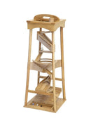 Pyramid Marble Tower Run Wooden Toy, 39" High, Marbles Included by AmishToyBox.com