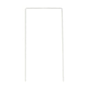 Set of 9 White Croquet Wickets, Sturdy 7 Gauge Square Hoops