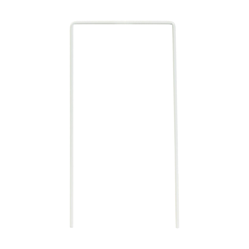 Set of 9 White Croquet Wickets, Sturdy 7 Gauge Square Hoops