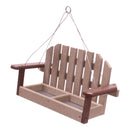 Amish-Made Porch Swing Bird Feeder, Eco-Friendly Poly Lumber Hanging Decorative Bird Feeder