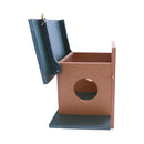 Amish-Made Squirrel Corn Feeder, Poly Lumber, Post-Mount Wildlife Feeder by AmishToyBox.com