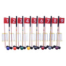 Amish-Made Deluxe Flag Croquet Golf Game Set, With Duffel Carry Bag by AmishToyBox.com