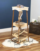 Pyramid Marble Tower Run Wooden Toy, 39" High, Marbles Included by AmishToyBox.com