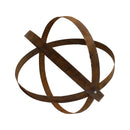 Rustic Hanging Plant Holder, Made with Reclaimed Whiskey Barrel Rings