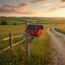 Amish-Made Mailbox, Post Mount, Made With Weather-Proof Poly Lumber, UV-Resistant by AmishToyBox.com