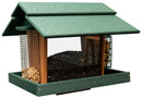 Classic Bird Feeder with Suet Holder and Peanut Feeder, Eco-Friendly Poly Lumber, Post-Mount by AmishToyBox.com