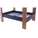Ground Bird Feeder, Deluxe Fly-Through Covered Feeder for Birds and Squirrels with Screen Mesh Tray by AmishToyBox.com