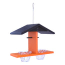 AmishToyBox.com Oriole Bird Feeder, Double-Cup Jelly Oriole Feeder with Pegs for Orange Halves