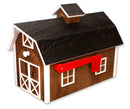 Amish-Made Wooden Mailbox, Dutch Barn Style, Post-Mount