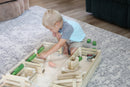 Amish-Made Wooden Folding Stock Yard Farm Toy, Unfinished