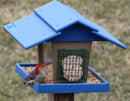 Classic Bird Feeder with Suet Holder and Peanut Feeder, Eco-Friendly Poly Lumber, Post-Mount by AmishToyBox.com