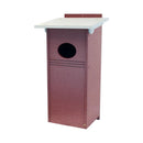 Wood Duck Bird House, Made with Durable Poly Lumber, Post-Mount Design by AmishToyBox.com