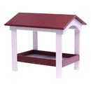 Ground Bird Feeder, Deluxe Fly-Through Covered Feeder for Birds and Squirrels with Screen Mesh Tray by AmishToyBox.com
