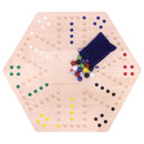 Aggravation Wahoo Marble Board Game, Double-Sided, Hand Painted by AmishToyBox.com