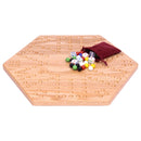 Solid Oak 16" Wide Aggravation Game Board, Unpainted Holes, Double-sided