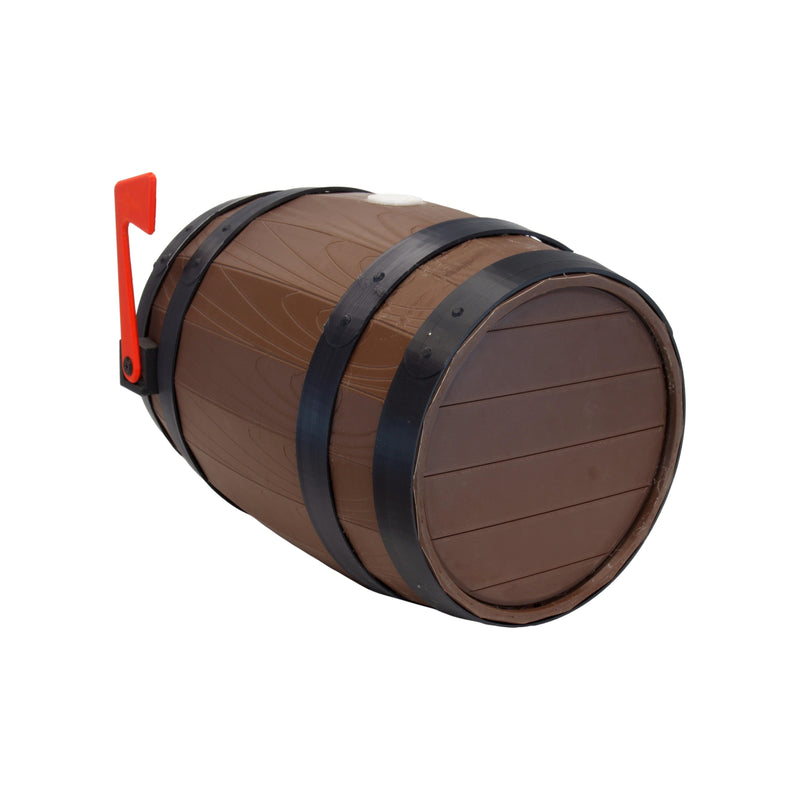 Rustic Barrel Mailbox, Non-Locking Single Compartment, Post-Mount