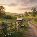 Amish-Made Mailbox, Post Mount, Made With Weather-Proof Poly Lumber, UV-Resistant by AmishToyBox.com