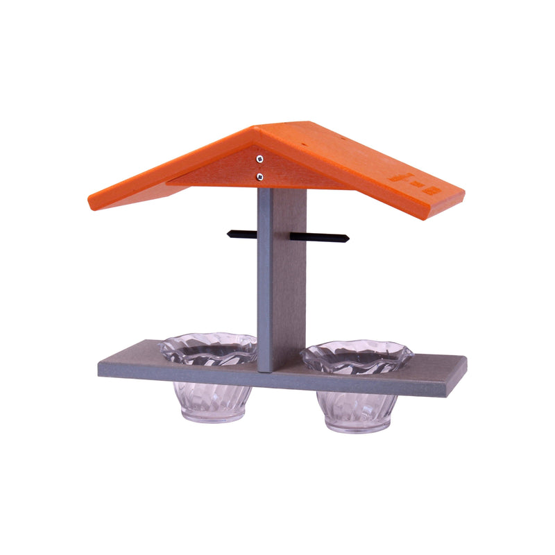 Oriole Bird Feeder, Double-Cup Jelly Oriole Feeder with Pegs for Orange Halves