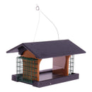 Amish-Made Deluxe Bird Feeder with Suet Holder, Made With Poly Lumber by AmishToyBox.com