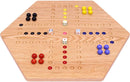 Aggravation Wahoo Marble Board Game, Double-Sided, Hand Painted