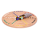 Round Aggravation Game Board Set - Solid Oak Wood - Double-Sided by AmishToyBox.com