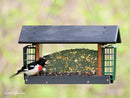 Amish-Made Deluxe Bird Feeder with Suet Holder, Made With Poly Lumber by AmishToyBox.com