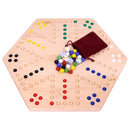 Aggravation Wahoo Marble Board Game, Double-Sided, Hand Painted by AmishToyBox.com