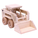Wooden Skid Loader Toy, Skid Steer with Movable Bucket