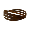 Rustic Hanging Plant Holder, Made with Reclaimed Whiskey Barrel Rings