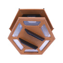 Gazebo Bird Feeder - Triple Compartment, Post-Mount by AmishToyBox.com