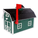 Amish-Made Wooden Mailbox, Dutch Barn Style, Post-Mount