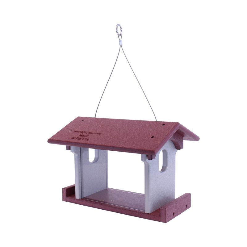 Amish-Made Bluebird Feeder For Feeding Mealworms, Poly Lumber