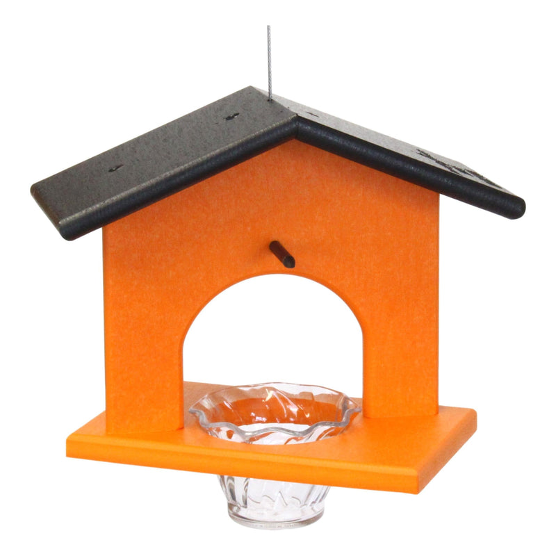 Hanging Oriole Jelly and Orange Bird Feeder, Eco-Friendly Poly Lumber