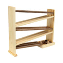Wooden Ball Roller Racetrack Toy, Amish-Made, with 8 Wooden Balls by AmishToyBox.com