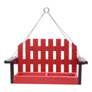 Amish-Made Porch Swing Bird Feeder, Eco-Friendly Poly Lumber Hanging Decorative Bird Feeder