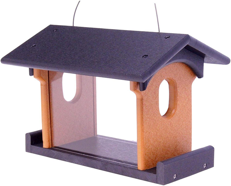 Amish-Made Bluebird Feeder For Feeding Mealworms, Poly Lumber