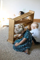 Wooden Ball Roller Racetrack Toy, Amish-Made, with 8 Wooden Balls by AmishToyBox.com