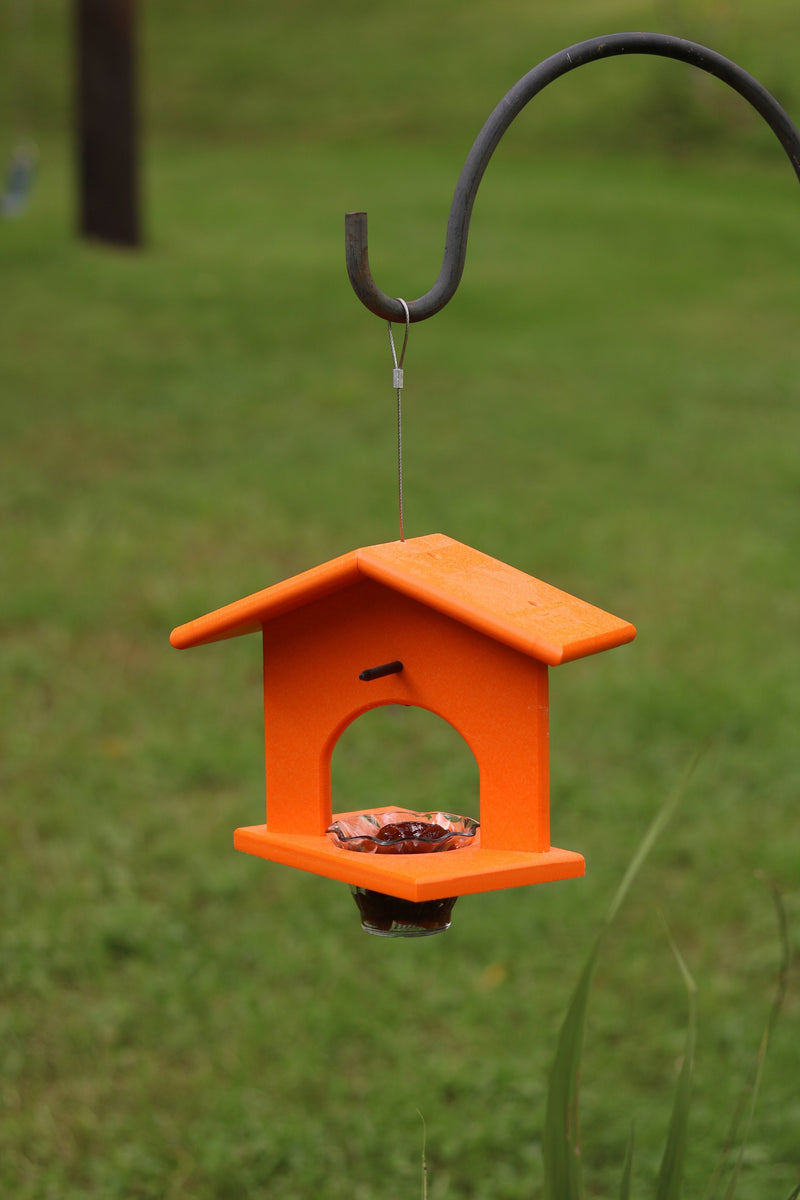 Hanging Oriole Jelly and Orange Bird Feeder, Eco-Friendly Poly Lumber