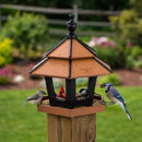 Gazebo Bird Feeder - Triple Compartment, Post-Mount by AmishToyBox.com