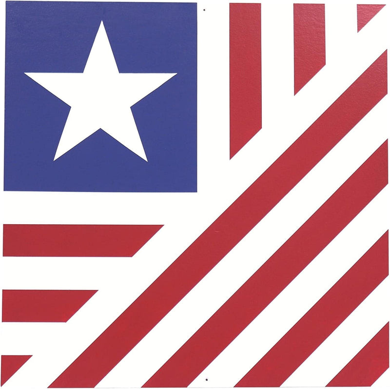 Hand-Painted Barn Quilt Sign, United States Flag "Old Glory" Design