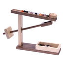 Amish-Made Wooden Marble Roller Machine Toy, Child-Safe Maple/Walnut Finish