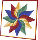 Hand-Painted Barn Quilt Sign, Dahlia "Sunburst" Design, 36" x 36"