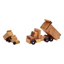 Amish-Made Wooden Toy Dump Truck, Kid-Safe Finish