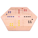 Aggravation Wahoo Marble Board Game, Double-Sided, Hand Painted by AmishToyBox.com