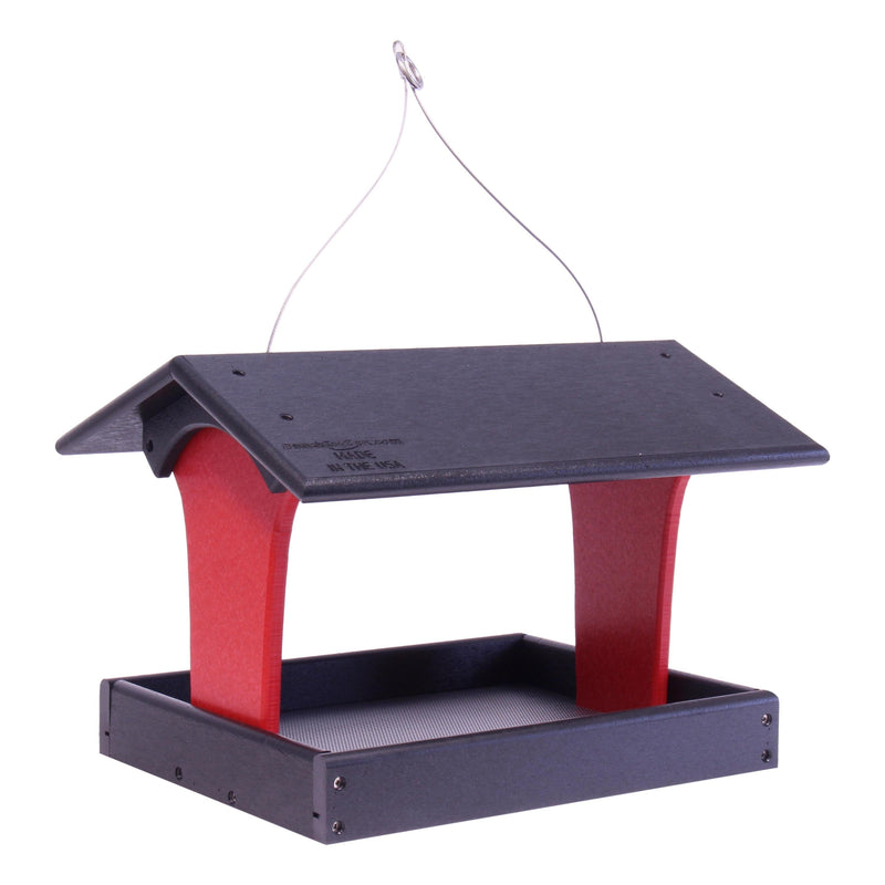 Fly-By Platform Hanging Bird Feeder, Made With Poly Lumber