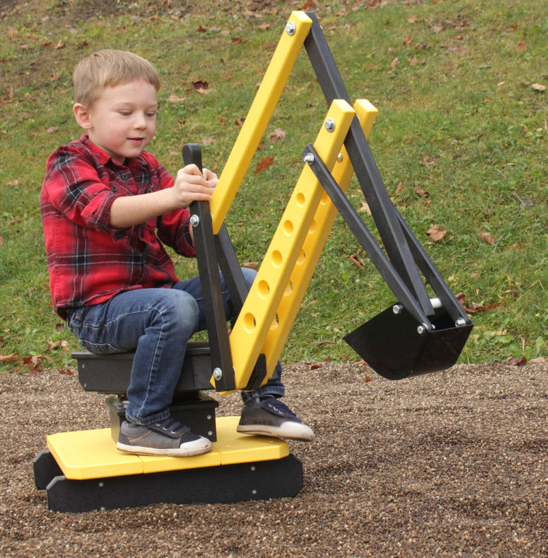 Sand Digger Excavator Toy, with Movable Levers and Metal Digging Bucket