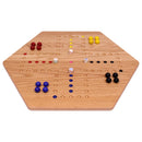 Aggravation Wahoo Marble Board Game, Double-Sided, Hand Painted by AmishToyBox.com
