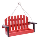 Amish-Made Porch Swing Bird Feeder, Eco-Friendly Poly Lumber Hanging Decorative Bird Feeder